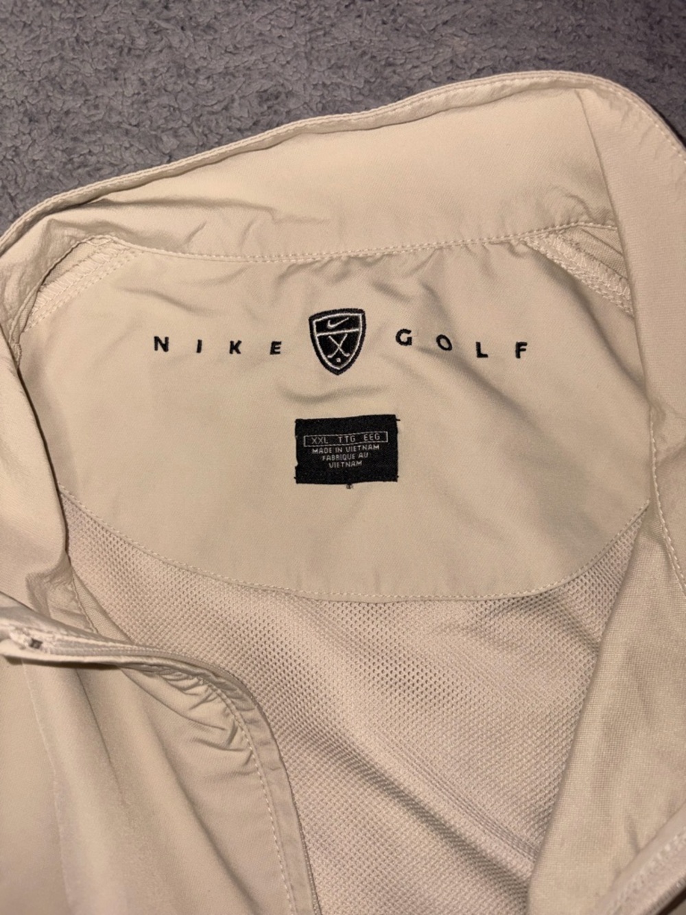 Nike Golf Beige Performance Jacket